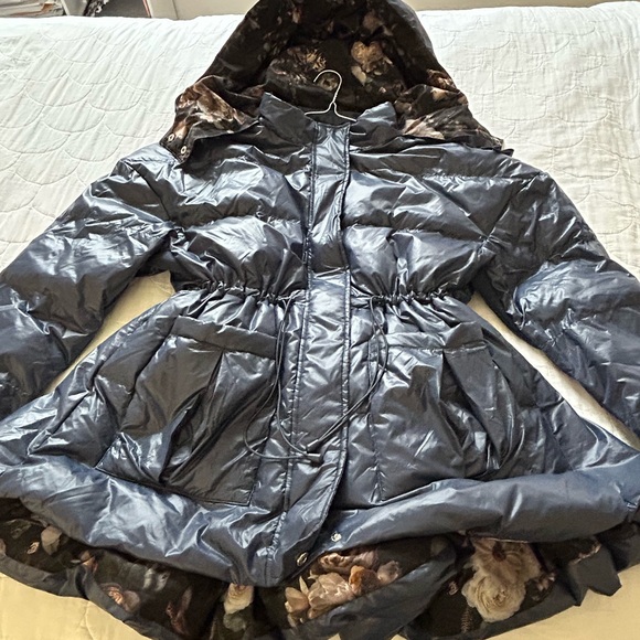 POPFLEX Pearl Peplum Puffer Jacket. New with Tags. Originally $220.00 - Picture 10 of 14